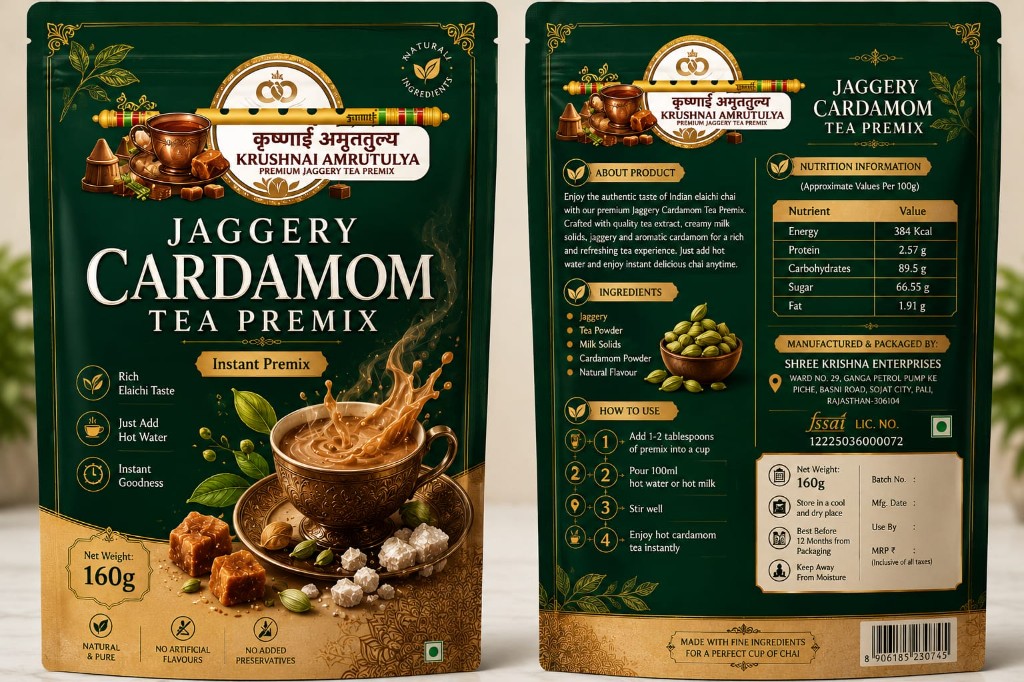 Jaggery Cardamom Tea Premix